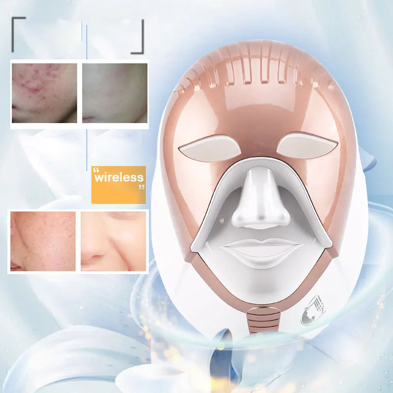 Электрический свет терапевтическая маска Led для лица Омоложение отбеливающий