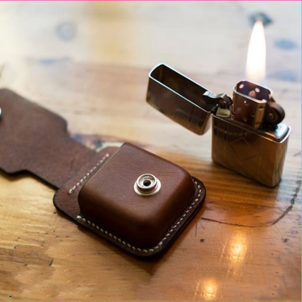 DIY leather craft fire lighter bag shape modeling fixed plastic mould set |