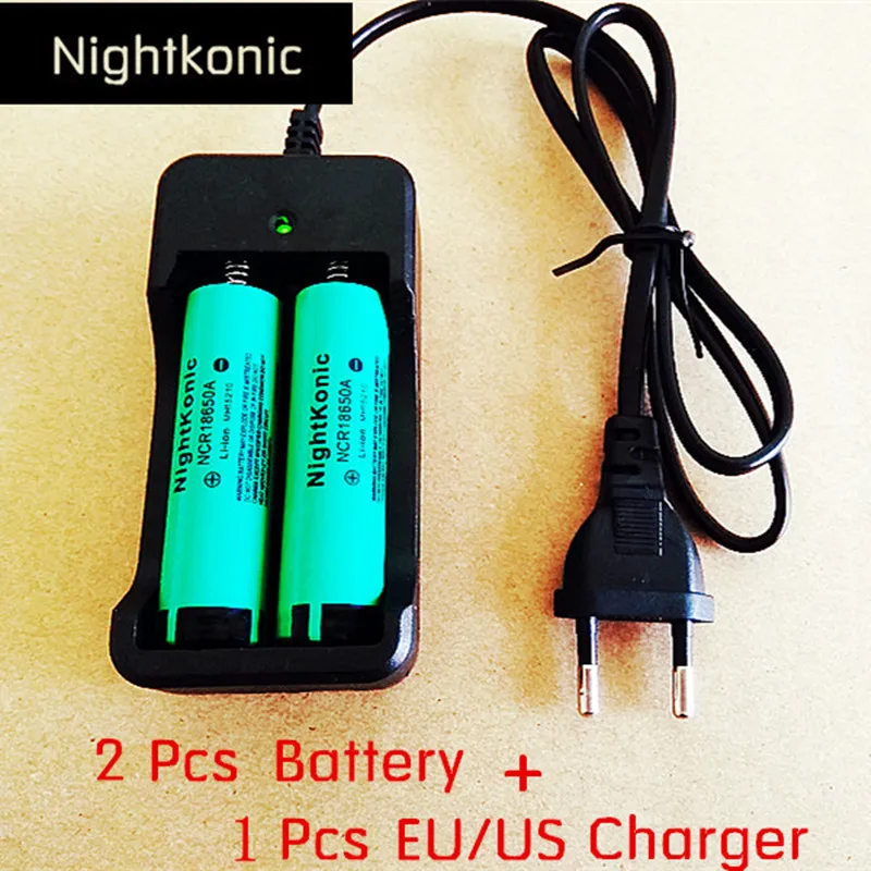 Nightkonic 2 шт./лот 18650 батарея 3 7 В литий ионная аккумуляторная 18650B плоский Топ
