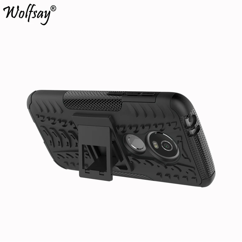 Чехол Wolfsay для телефона Motorola Moto E5 Play противоударный силиконовый защитный чехол ПК