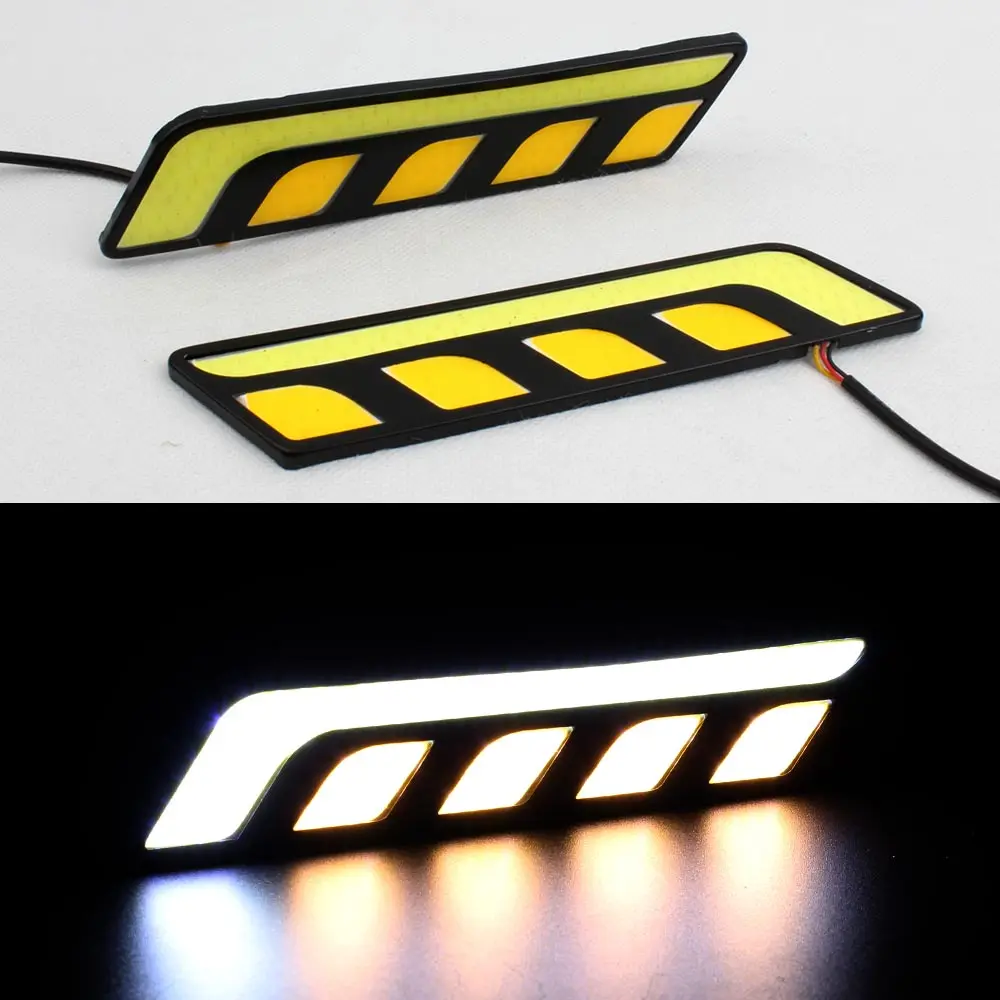 Авто дневные ходовые огни светильник светодиодный DRL 12v Водонепроницаемый COB