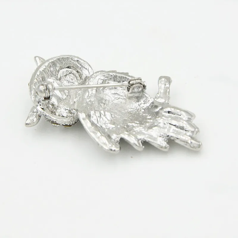 Визуальная брошь в виде совы Потрясающие Кристаллы ювелирные изделия булавка