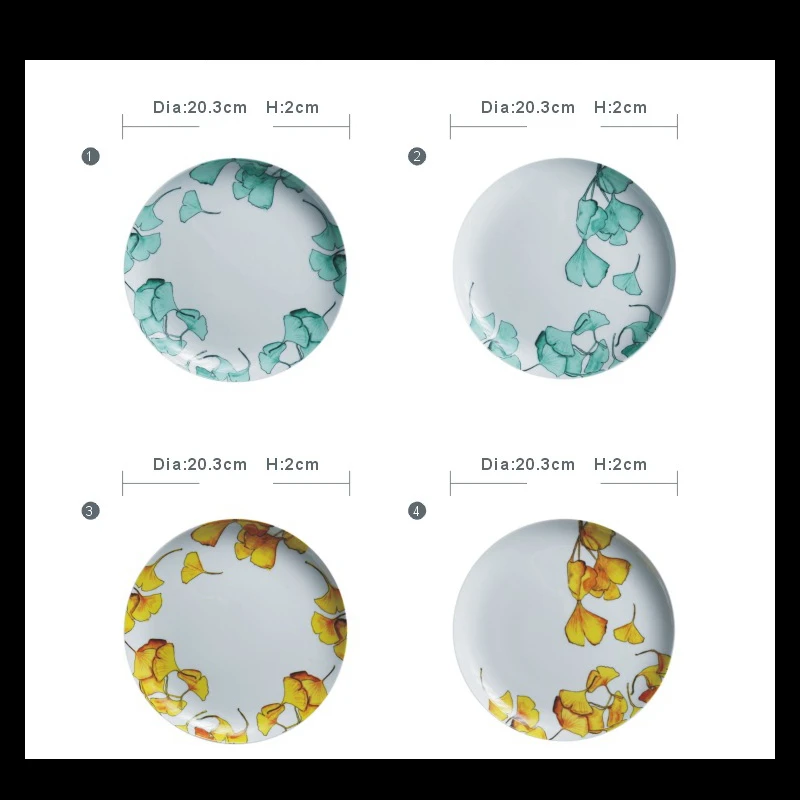 1 шт. керамическая тарелка для кухни 8 дюймов | Дом и сад
