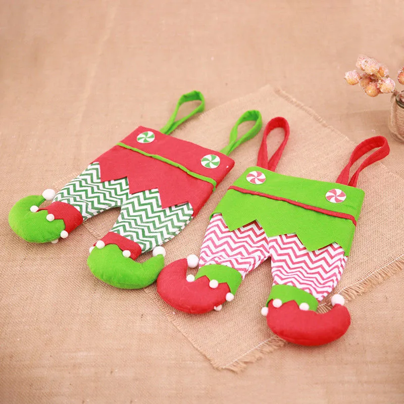 Подарочная сумка для рождественских подарков с изображением Санта Клауса