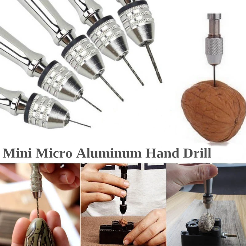 

EDC GEAR Mini Micro Wood спиральная ручная дрель, инструменты для выживания на открытом воздухе, аксессуары для ювелирных изделий, инструменты для рем...