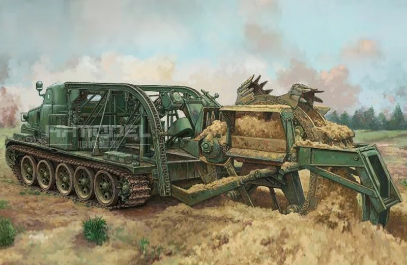TRUMPETER 09502 1/35 масштаб BTM-3 высокоскоростной траншеи копания автомобиля пластиковая модель строительный комплект