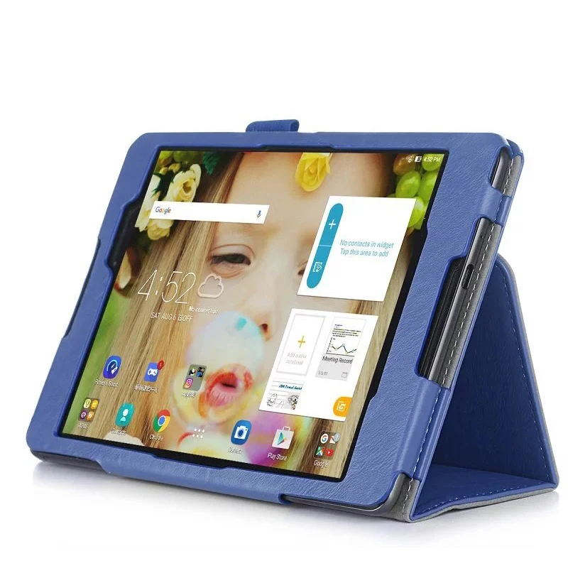 ИСКУССТВЕННАЯ Кожа Стенд Держатель Карты Телефон Дело Чехол для Asus ZenPad 3 8.0 Z581KL
