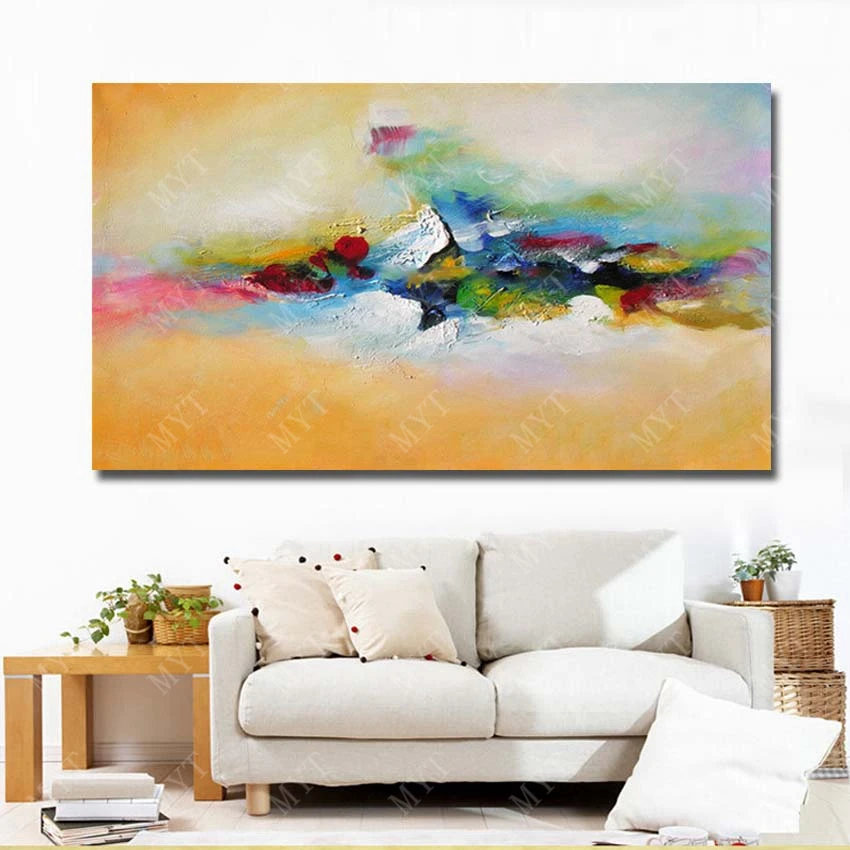 

Free delivery murals, hand-painted abstract art, oil painting canvas office living room