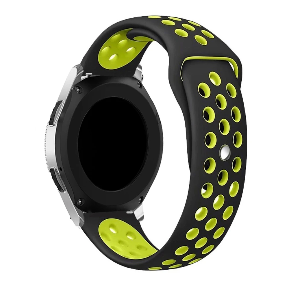 For Samsung 46mm Galaxy watchband Replacement Sport Silicone strap wrist Strap Bracelet Huami Amazfit sport smart watch 22mm | Наручные