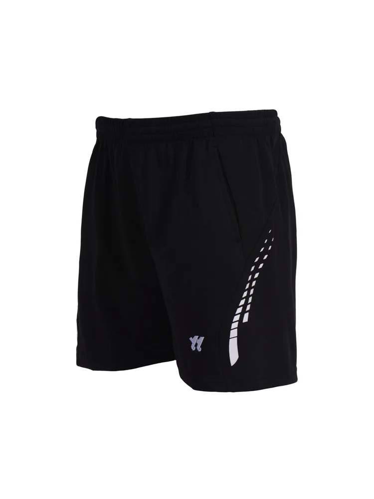 Мужские спортивные шорты, спортивные, для спортзала, футбола, tenis masculino, тренировочные, для бадминтона, быстросохнущие шорты с карманами, шорты для настольного тенниса для пинг-понга - Цвет: Black shorts