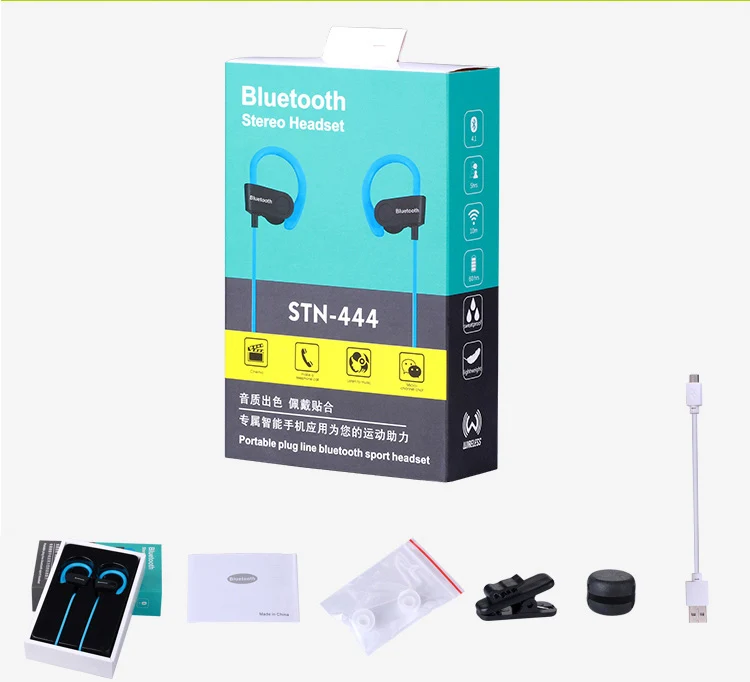 YCH-12 Спортивные Беспроводные наушники стерео Bluetooth водонепроницаемая гарнитура с