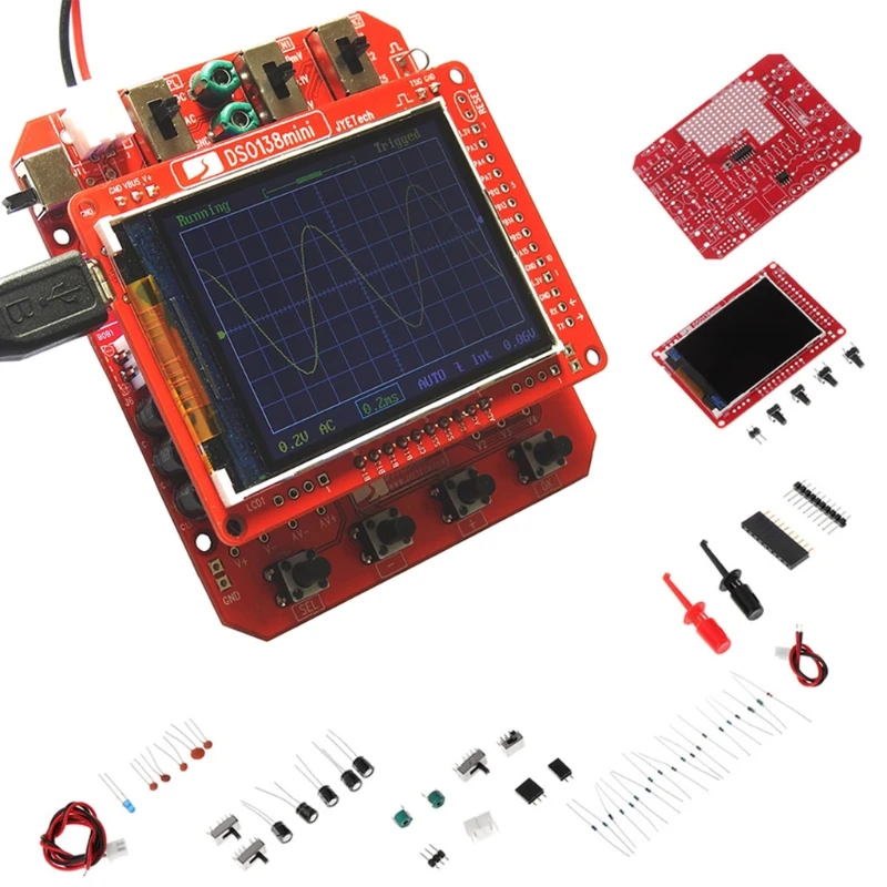 NEW DSO138mini Digital Oscilloscope Kit DIY Learning Pocket-size DSO138 Upgrade W329 | Инструменты