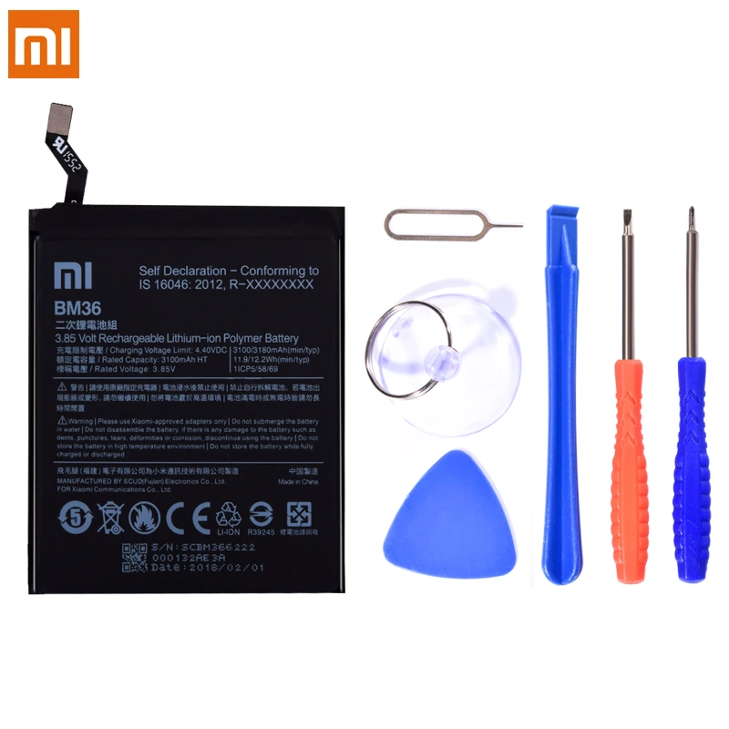 Оригинальный аккумулятор BM36 BM22 BM35 BM38 BM37 для Xiaomi Mi 4C 4S 5 5S Plus Mi4C сменная литий