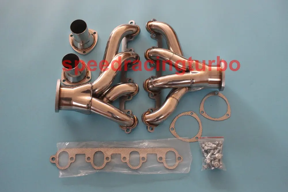 Выхлопной коллектор для FORD 429/460 Малый блок HUGGER коротышка из нержавеющей стали выхлопной гоночный коллектор