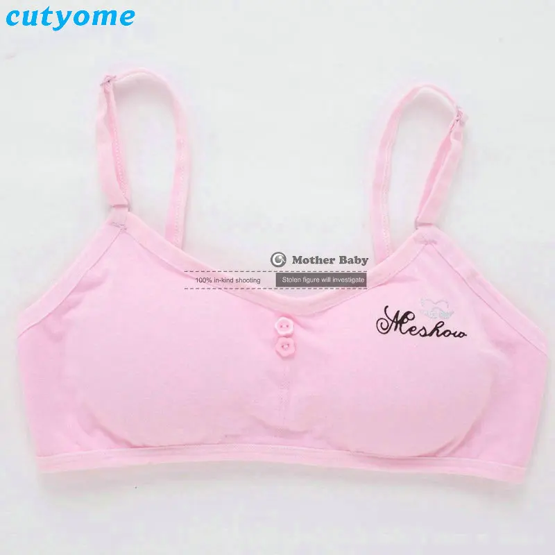 Детские бюстгальтеры 5 шт./лот хлопковые тренировочные для маленьких подростков