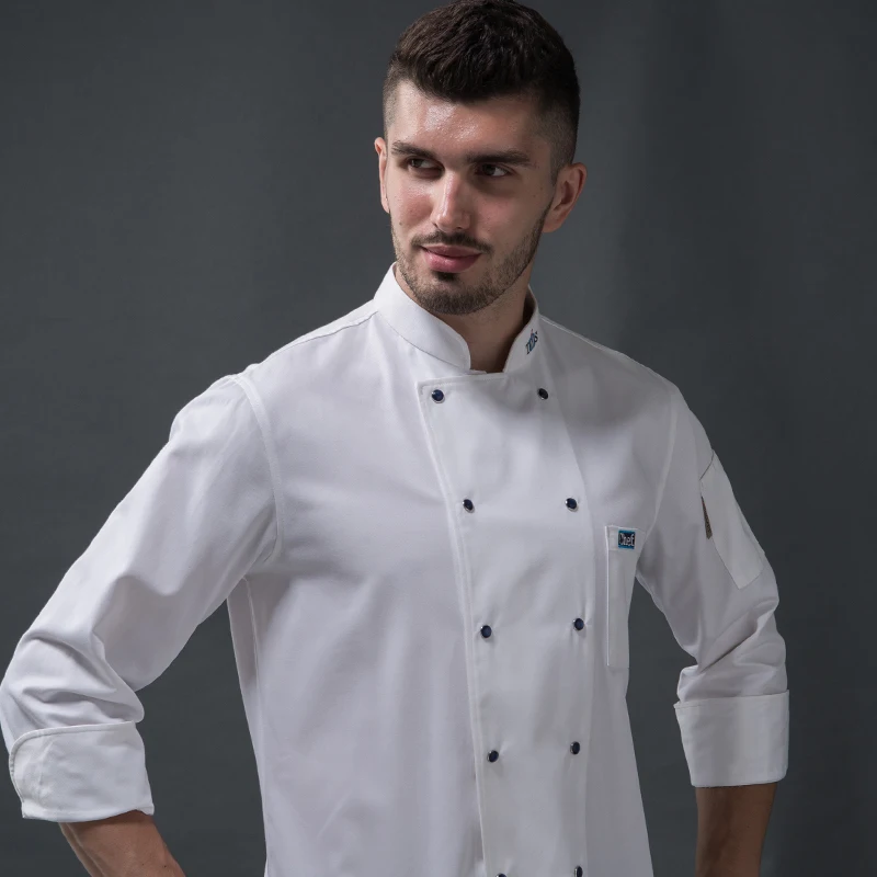 Ресторанная мужская куртка шеф повара с длинным рукавом kithchen пекарня рабочая