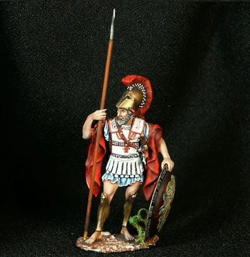 1/32 масштаб смолы фигура строительный комплект до н. Э. Греческий солдат 54 мм|resin