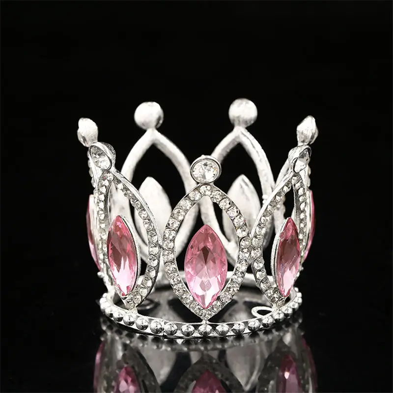 Маленькая корона для девочек тиары головные уборы Стразы диадема мальчиков дня