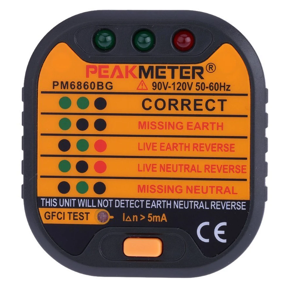 Lixf peakmeter pm6860bg автоматический электрический разъем Тесты er нейтральный Живая