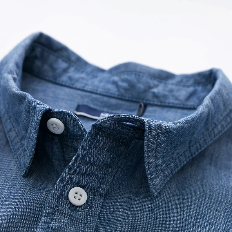 Мужская приталенная рубашка SEMIR повседневная однотонная хлопковая с короткими