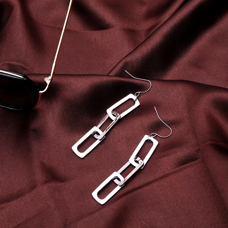 2018 Новый Для женщин из металла Серьги моды преувеличены личности длинные