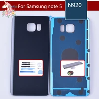 for samsung galaxy note5 note 5 n920 n920f housing battery cover door rear chassis back case housing glass replacement