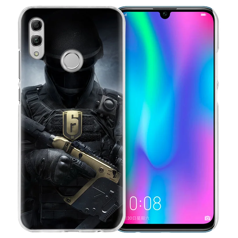 Радуга шесть чехол для huawei Honor 8X Y9 9 10 Lite Play 7C 8C 8S 8A фотоаппаратов моментальной печати 7S 7A Pro V20 20i Y6 Y7 Y5 Жесткий PC Капа чехол для телефона