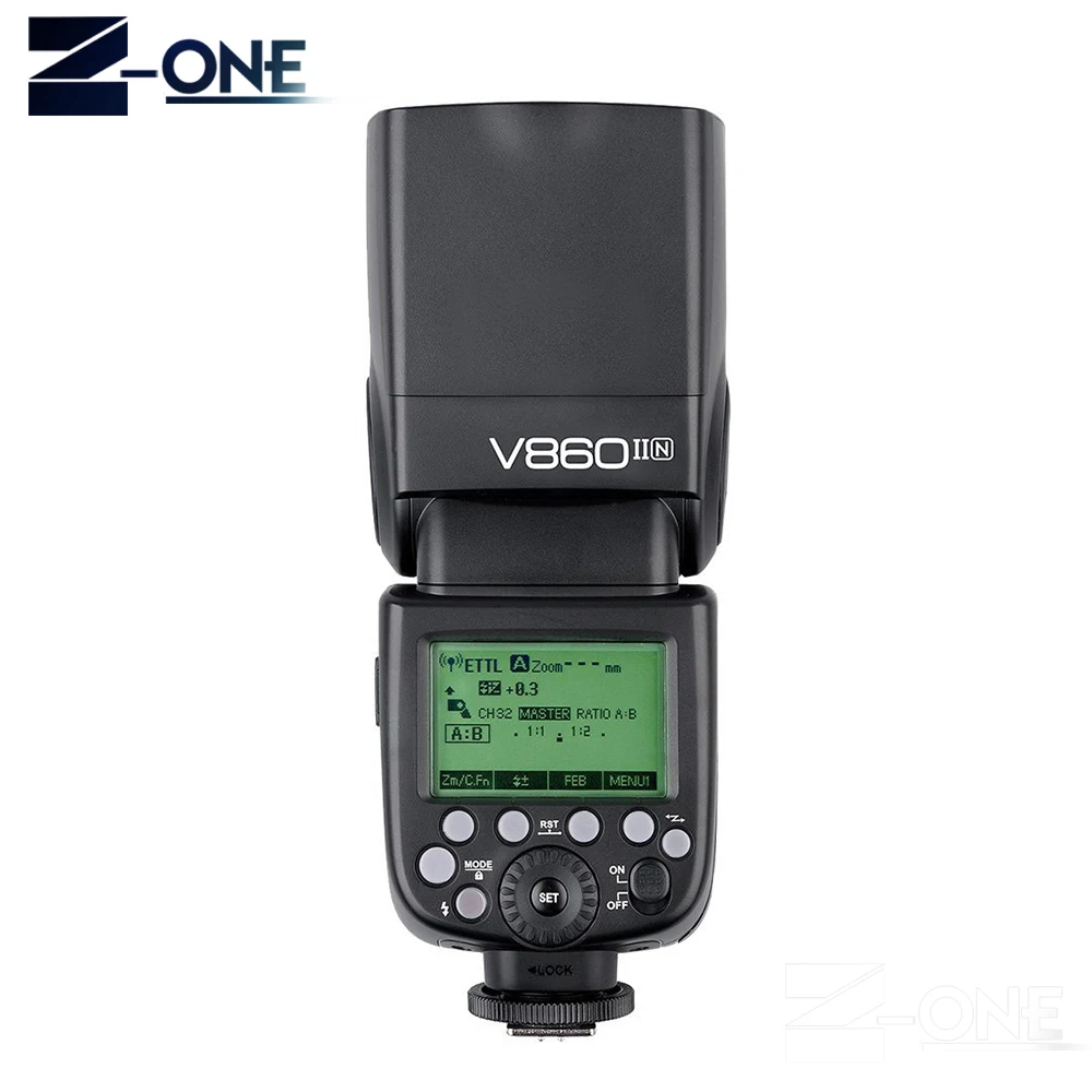 Фотовспышка Godox VE V860II литий ионный аккумулятор HSS 1/8000 2 4G вспышка с TTL камерой +