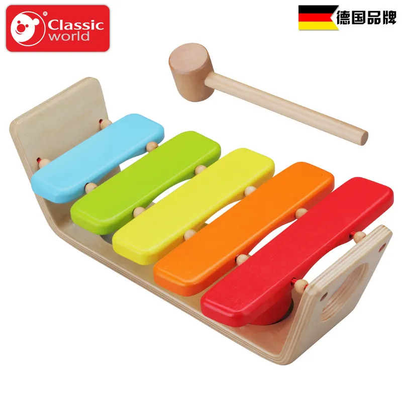 Классический мир детский мяч игрушка высокое качество дерево шум производитель