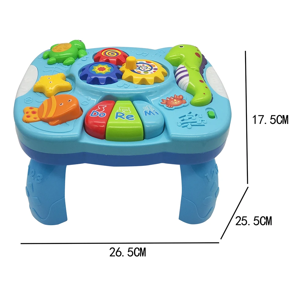 

TOT Kids 2019 Lighting Music Marine Animal Electronic Piano Learning Table Education Interactive high quality Baby Toy Gift