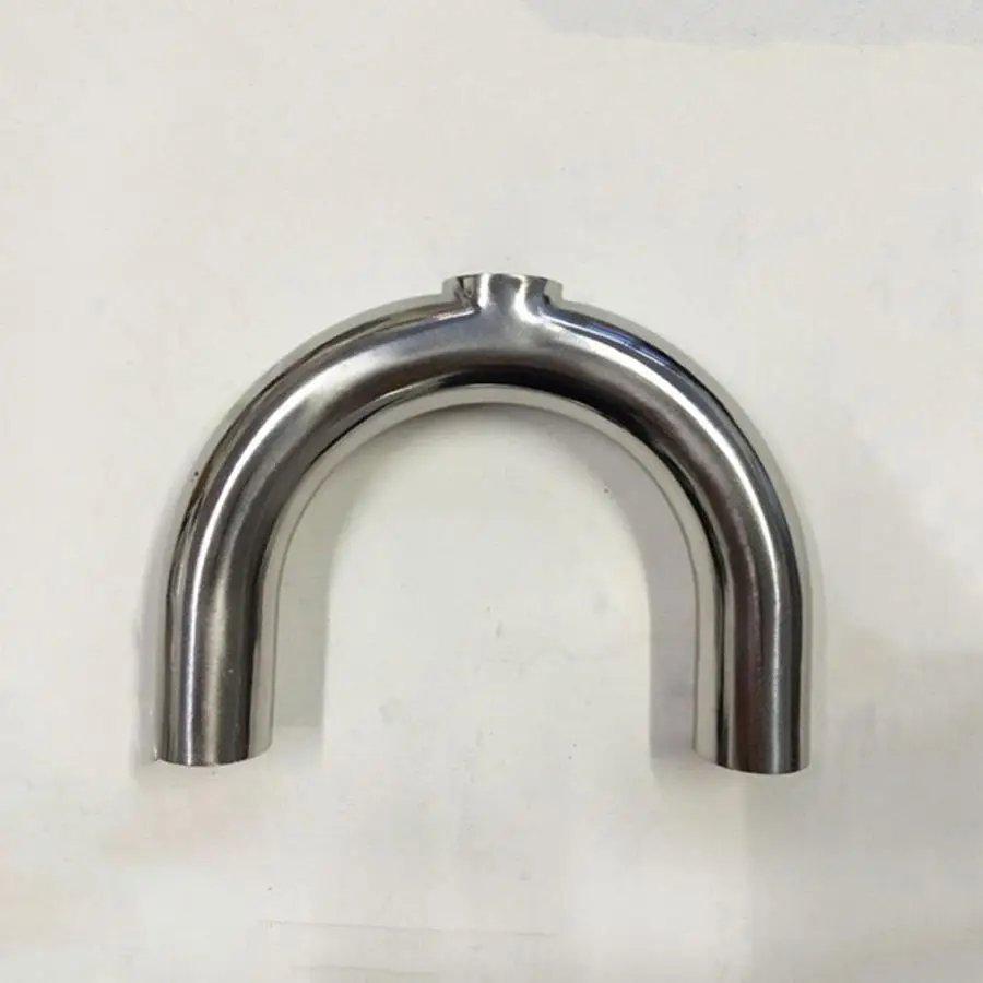 

19mm 3/4" Pipe OD Butt Welding U Shaped Return Bend 3 Way SUS 304 Stainless Sanitary Fitting Spliter Homebrew Beer