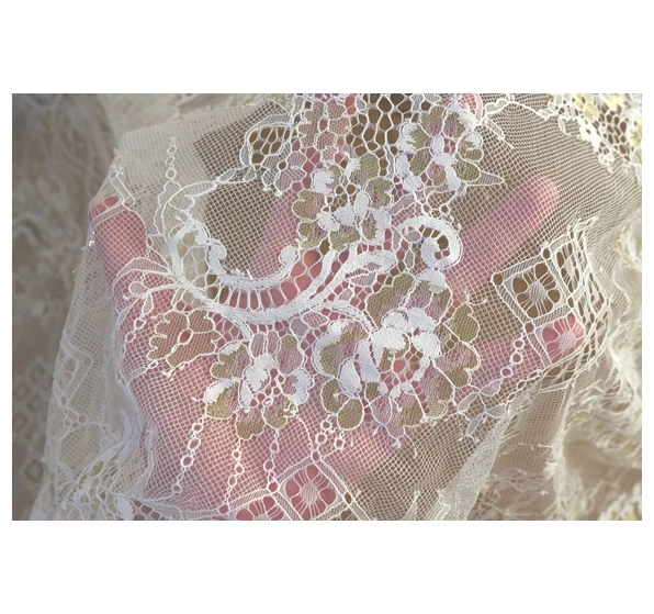 GLACE 3 м/лот Wide1.5M кружевная ткань для ресниц с золотой линией DIY платья швейная