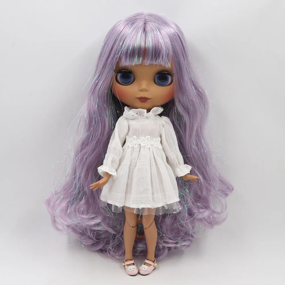 Кукла блайз ICY Fortune Days factory No.M 47 280BL1049 Обнаженная кукла темная кожа фиолетовые