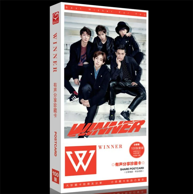 kpop winner/super junior album group official photo postcard 90 sets k-pop win lomo cards Book Gift souvenir Sticker Poster note |