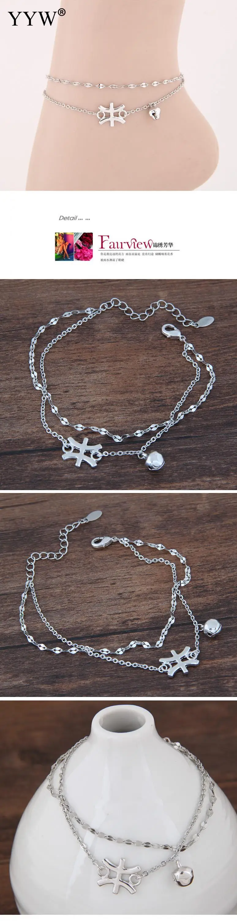 Женский браслет на ногу из цинкового сплава | Украшения и аксессуары