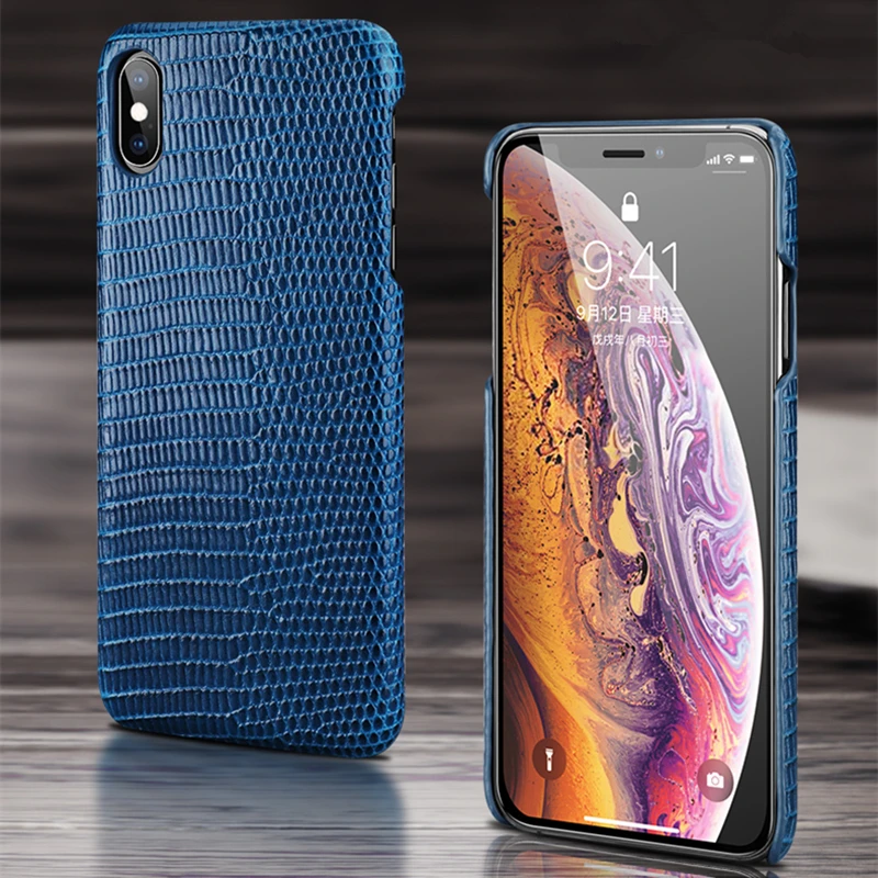 Чехол Ящерица из натуральной кожи для iphone X XS XR Max 11 Pro MAX чехол накладка 2020 6s 7 8 plus