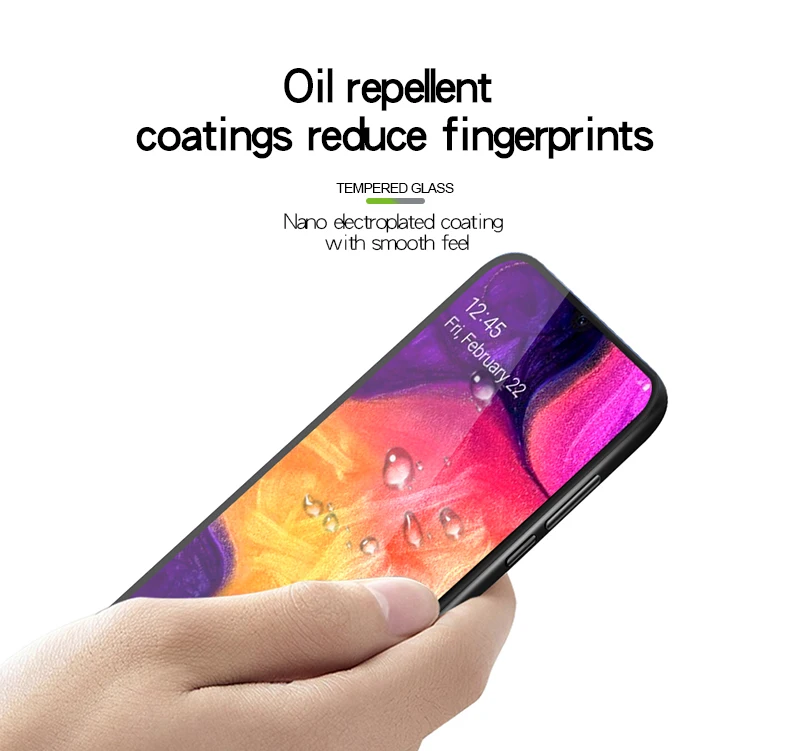 Для Samsung Galaxy A30 A50 закаленное стекло MOFI 3D изогнутое для защита экрана полное
