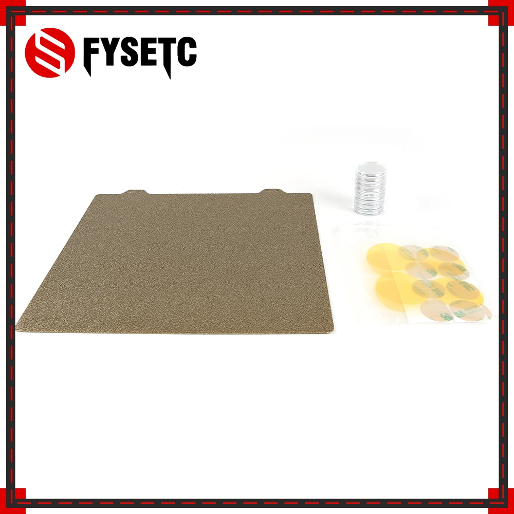 

Двухсторонний текстурированный пружинный стальной лист PEI 220X220 мм + магнит для магнитной нагревательной платформы для Ender 5 Anet A8