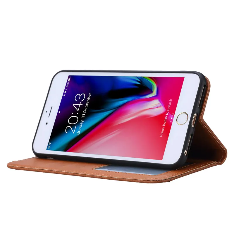 Роскошный флип-чехол для iPhone 6 6S 7 8 Plus Модный чехол IPHONE чехол-портмоне из