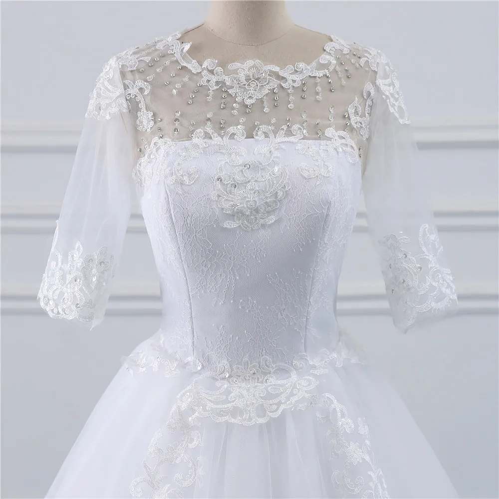 Fansmile Vestido De Noiva винтажное кружевное свадебное платье размера плюс заказное свадебное платье из Турции FSM-434F