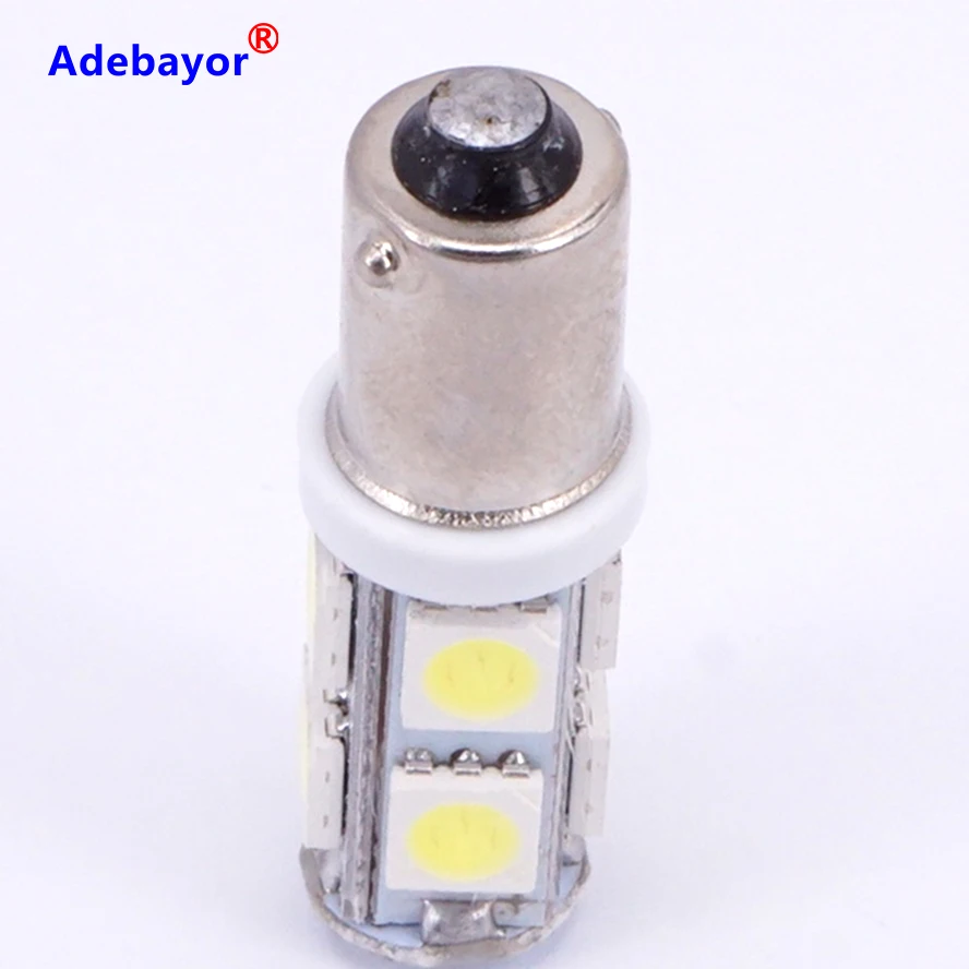 500X Авто BA9S t11 9SMD 6523 1895 W6W T4W 9 led smd 5050 светильник 12V рулевой указатель поворота панель