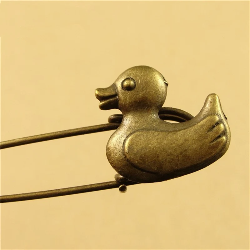 DoreenBeads 5 см длинные безопасные булавки винтажная модная булавка брошь животное Череп бабочка форма украшения для шарфа Sweather Пальто сумка - Цвет: 3