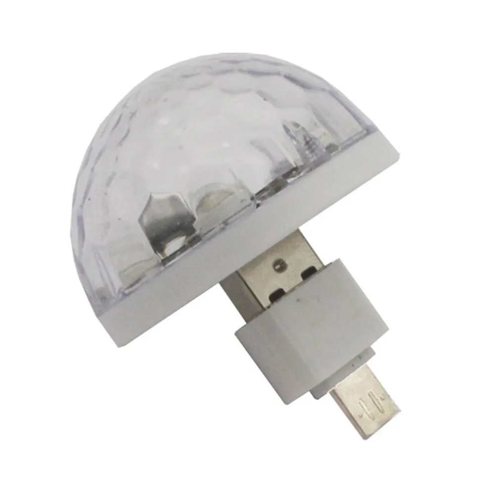 7 Цветов Мини USB Световые Эффекты Сцены Ди-джейской Дискотеки Шар-проектор RGB Освещение Лампа Музыка Рождество KTV Par