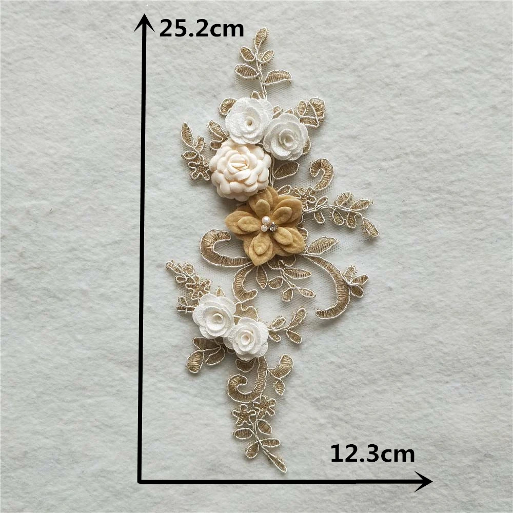 Fine Artificial Flower embroidery Lace Fabric Decor Costume Sewing Accessoires Clothing Applique Collar DIY Scrapbooking | Дом и сад