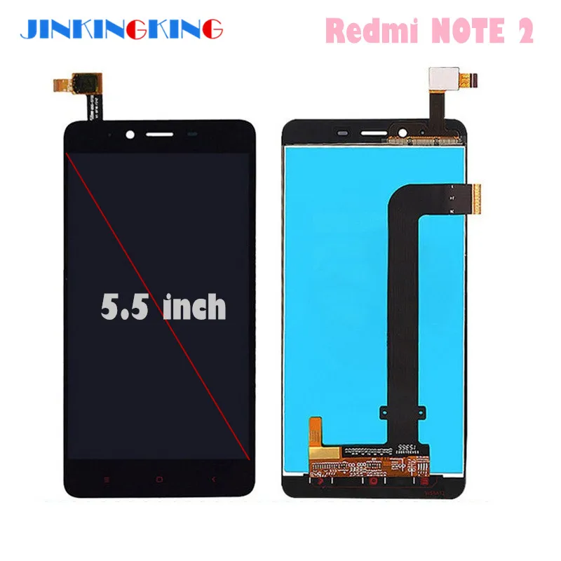 Оригинальный дисплей 5 дюйма для XIAOMI Redmi Note 2 сменный сенсорный ЖК-экран с рамкой