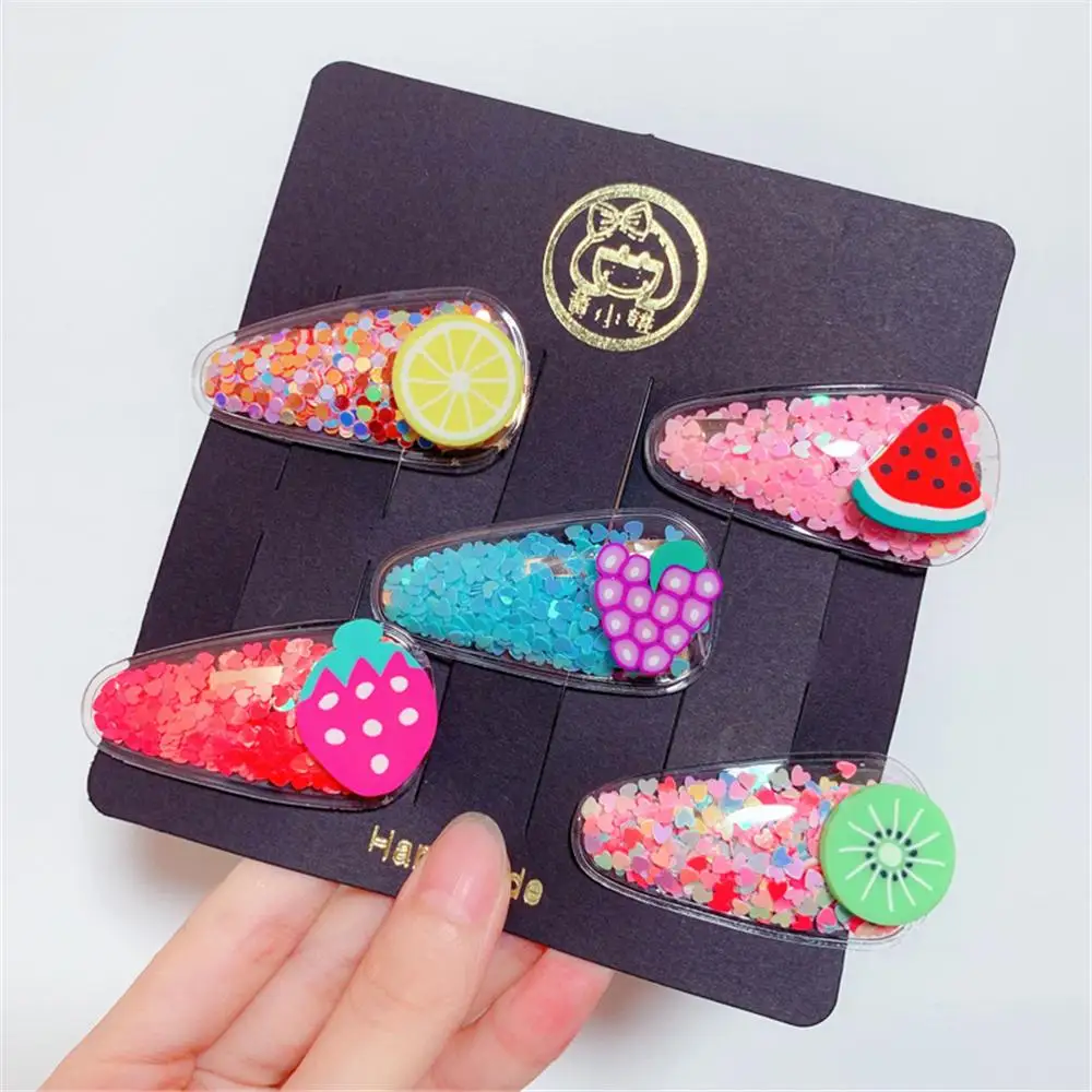 2 шт./компл. милые детские Арбузные заколки для волос с фруктами мультяшная