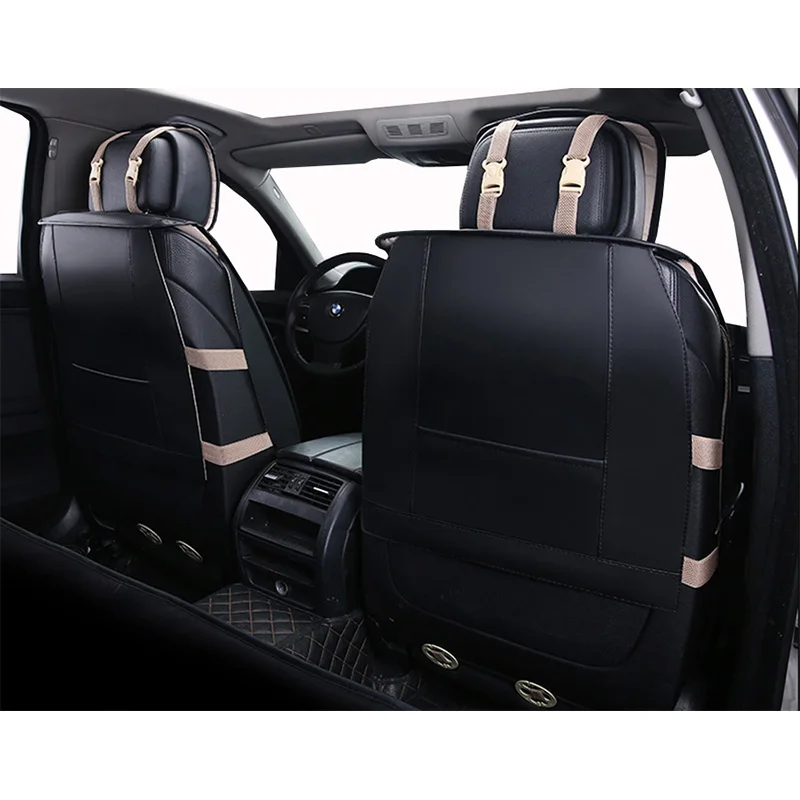 Универсальный чехол для автомобильных сидений только передняя кожаная защита