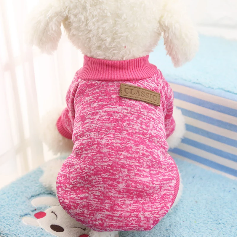 Классическая теплая одежда для собак Щенок Pet Cat куртка пальто Зимняя мода мягкий - Фото №1