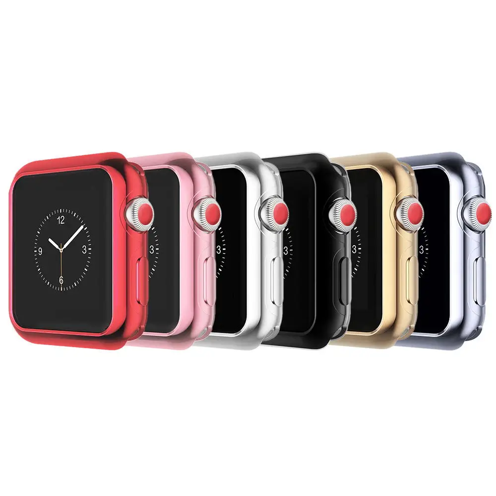 Высококачественный силиконовый защитный чехол для Apple watch 42 мм 38 спортивный