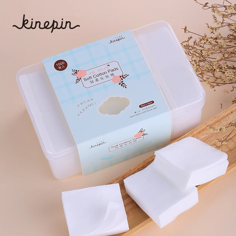 

1000Pcs Cosmetic Makeup Facial Cotton Pads High Quality Face Cleansing Soft Cotton Pad Face Beauty Remover Tool With Storage Box